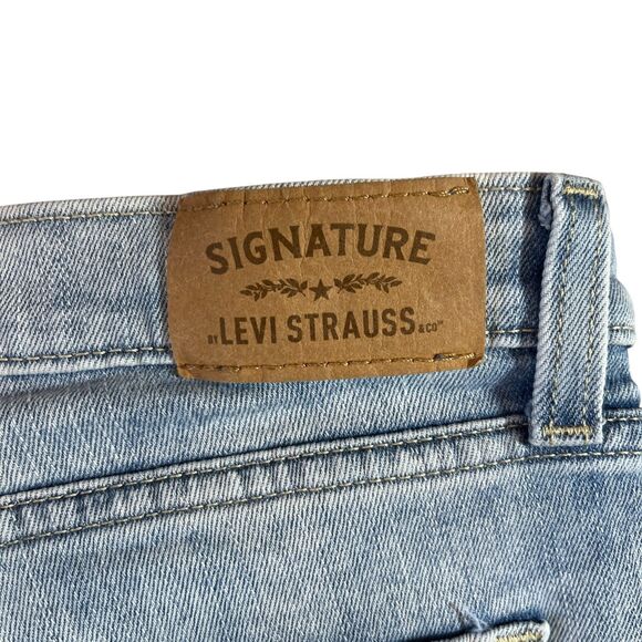 Levi's Signature Jeans Girls 12 Distressed Skinny Low Rise Stretch Adj. Waist (W - Picture 15 of 16